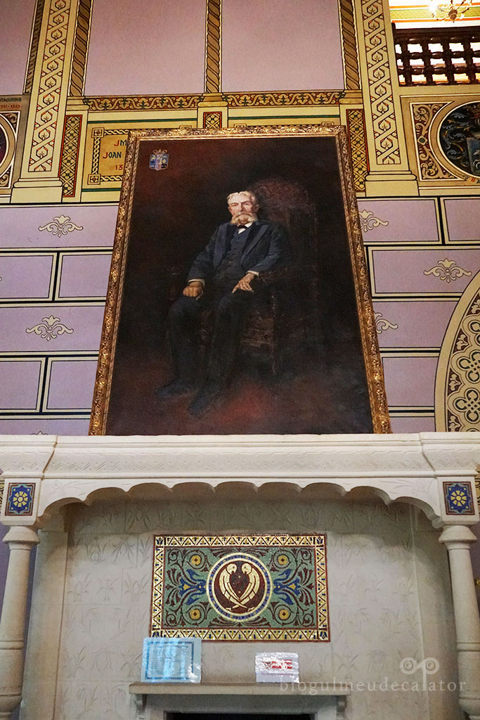 portretul lui G.G Cantacuzino din interiorul castelului